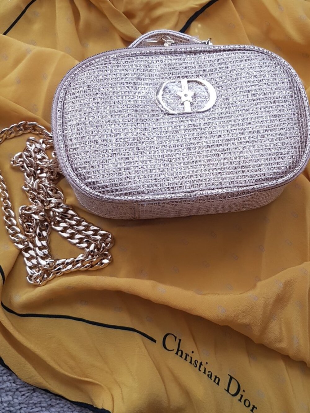 Dior Beauty cosmetic makeup pouch case